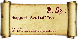 Magyari Szultána névjegykártya